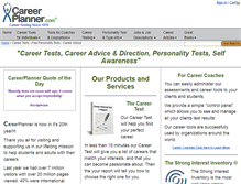 Tablet Screenshot of careerplanner.com